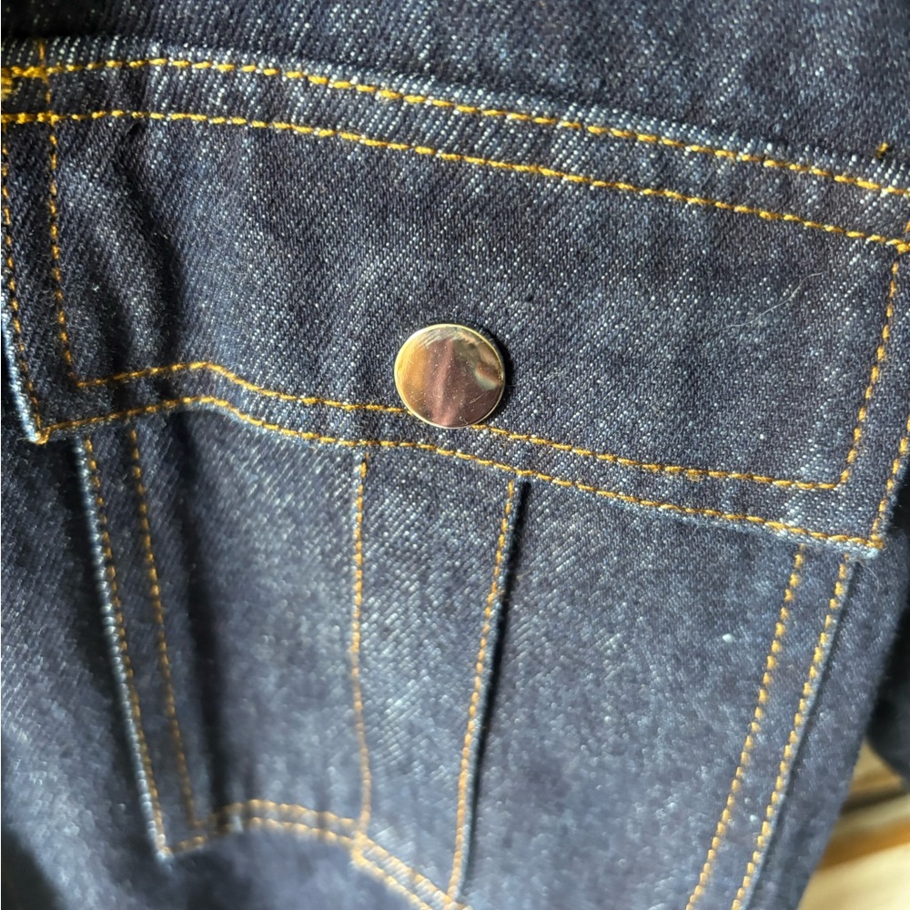 Petal & Pup Dark Blue Denim Button-Up Dress NWT - Picture 3 of 7
